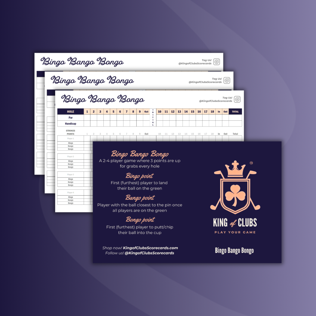 Bingo Bango Bongo Scorecards (4 pack)