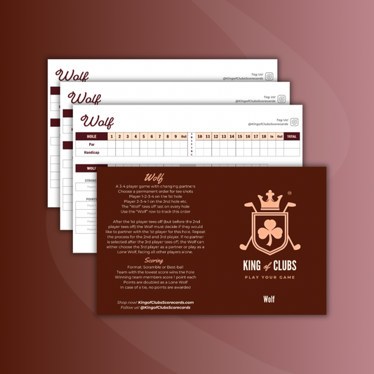 Wolf Scorecards (4 pack)