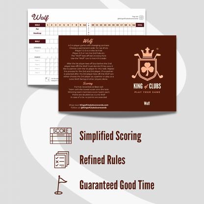 Wolf Scorecards (4 pack)