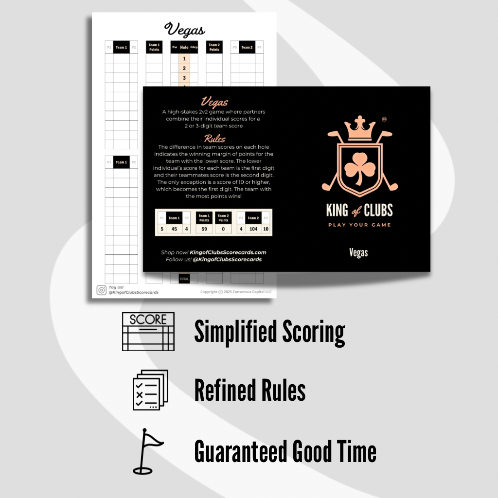 Vegas Scorecards (4 pack)