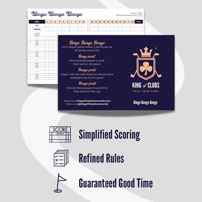 Bingo Bango Bongo Scorecards (4 pack)